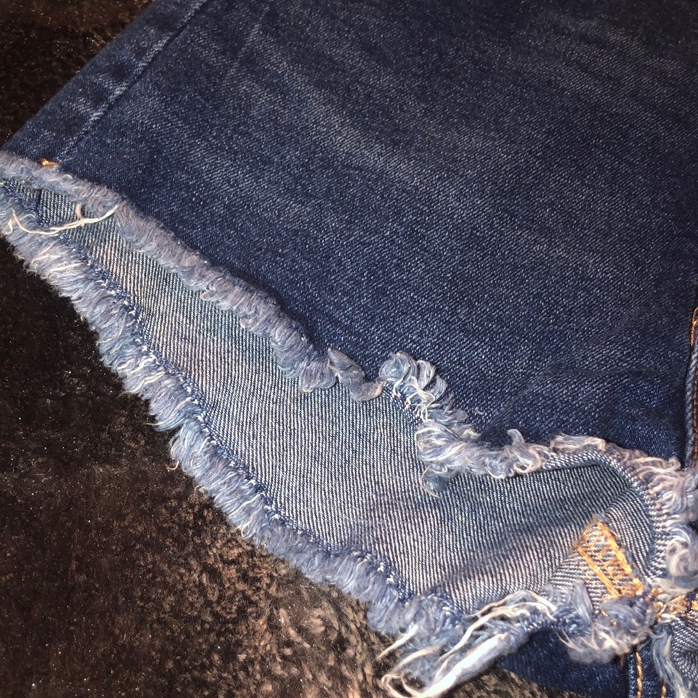 Hi Rise Denim Shorts - Picture 2 of 6
